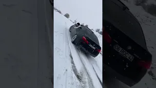 BMW 5 Series X-Drive in Snow