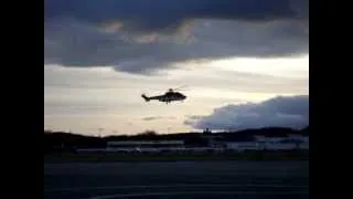 Offshore helicopter(EC225) landing on Aberdeen Airport(ABZ)(EGPD)