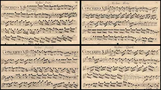 VIVALDI | L'Estro Armonico | Concerto RV 580 in B minor, Op. 3 No. 10 | Original print, 1711