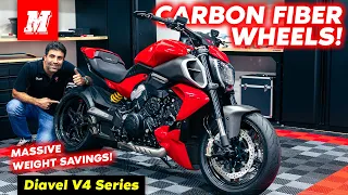 LIGHTWEIGHT BST Carbon Fiber Wheels for our Ducati Diavel V4!