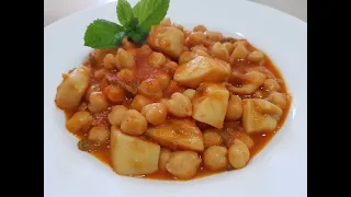 Garbanzos con chocos