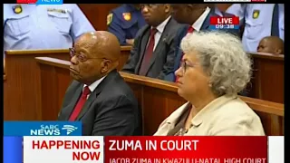 Former South African President in Court facing 16 corruption charges