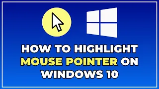 ✅ How to Highlight Mouse Pointer on Windows 10 (FREE)  🖱  🖍