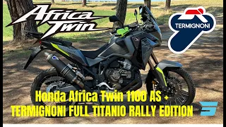 Honda Africa Twin 1100 AS 2023 + Termignoni Full Titanio Rally Edition