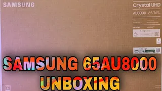 SAMSUNG 65" 4K SMART TV 65AU8000 UNBOXING