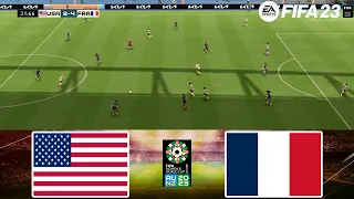 FIFA 23 - USA vs France 22/5/2024 - FIFA Women's World Cup 2023 - Gameplay PS | Full Match