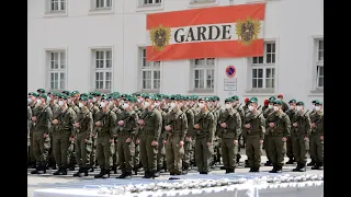 Preliminary exercise for the vow in the Maria-Theresien barracks