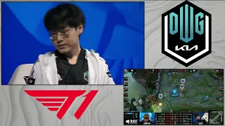 Korean Casters React To Damwon Winning Game 5 vs T1!!!