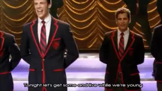 Glee - Live While We're Young (Full Performance with Lyrics)