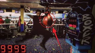 THE ARCADE BOXING PUNCHING BAG CHALLENGE! | *WORLD RECORD* | HOW TO GET THE HIGH SCORE ARCADE HACK!