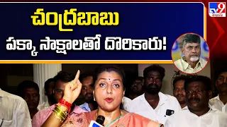 చంద్రబాబు పక్కా సాక్షాలతో దొరికారు! : Minister RK Roja - TV9