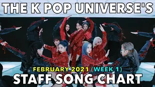 TOP 50 • THE K POP UNIVERSE'S STAFF SONG CHART (FEBRUARY 2021 - WEEK 1)