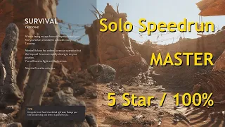 Star Wars Battlefront 2015 - Solo Survival on Tatooine (Master 100%) - Speedrun [18:49]
