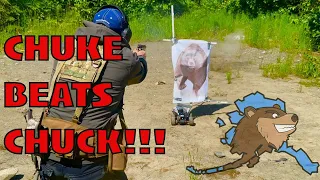 Moving Target Bear Attack Drill: 10mm vs 40 S&W