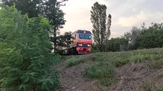 Отправление ТЭП70БС-341 с пассажирским поездом 315/316 Симферополь - Адлер, , со станции Джанкой.