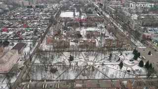 Зимний Никополь. Аэросъемка