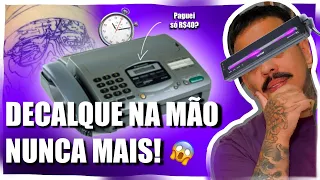 COMO FAZER DECALQUE da tattoo PRÁTICO E RÁPIDO com fax (sem impressora térmica)