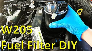 Mercedes W205 (OM651) - Changing the Engine Fuel Filter