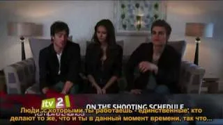 The Vampire Diaries ITV2 Interview - Nina Dobrev, Paul Wesley, Ian Somerhalder (subtitle)