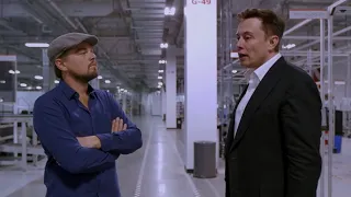 Elon Musk Shows Leonardo DiCaprio Around the Tesla Gigafactory (2016)