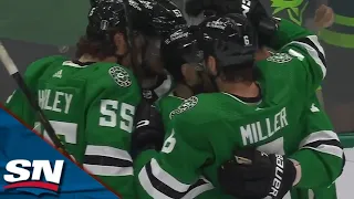 Stars' Jamie Benn and Evgenii Dadonov Score 87 Seconds Apart To Break Game Open vs. Wild