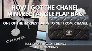 Buying Chanel Mini Rectangle Classic Flap Bag Full Shopping Experience and Unboxing