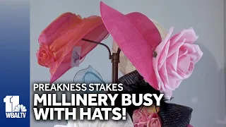 Millinery busy preparing hats for 149th Preakness