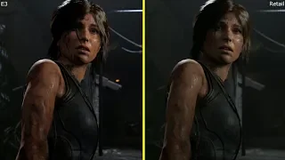 Shadow of the Tomb Raider E3 2018 Trailer vs Retail PS4 Pro Graphics Comparison