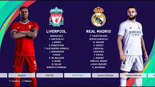 PES 2021 Gameplay | Liverpool vs Real Madrid | UEFA Champions League UCL