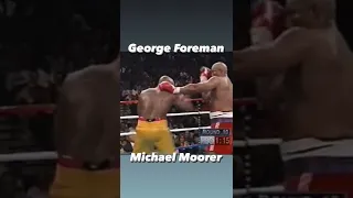 George Foreman vs Michael Moorer vicious right hand for the ko
