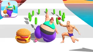 FAT 2 FIT! 🌈👩🏻‍🦰🍔 Gameplay All Levels Walkthrough iOS, Android New Game Update Max Level 74-75AA