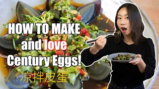 How to Eat Century Eggs | Classic Chinese Century Egg Salad Recipe| Liang Ban Pi Dan凉拌皮蛋