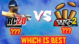 RC20 VS WCC2//REAL CRICKET 20  VS WORLD CRICKET CHAMPIONSHIP 2//WHICH IS BEST??//GADGET VLOGGER