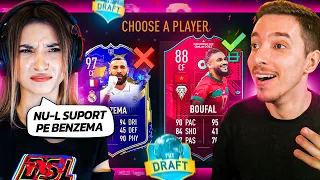 ADRII FACE DRAFTUL 50 SI IL REFUZA PE KARIM BENZEMA TOTY !!! FIFA 23 ROMANIA !!!