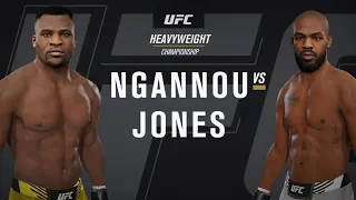 UFC 4 - Championship Francis Ngannou vs Jon Jones Gameplay Simulation (Xbox One)