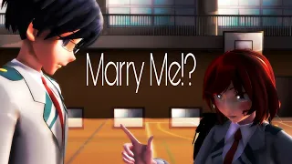 (Mmd x Mha x Oc) Tenya x Cathyren- Marry Me?!  (Gift) Reupload