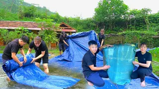 Together Cleaning up after the wedding party, Big surprise gift from a friend | Forest life skills