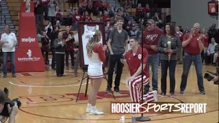 Hartman steals the show on Senior Night with proposal