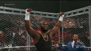 Omos vs Bobby Lashley - Steel Cage (Full Match) Part 1, Raw, May 16 2022