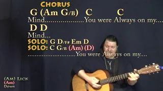 Always On My Mind (Elvis) Guitar Cover Lesson in G with Chords/Lyrics - 16th Strum - Munson