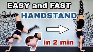 HANDSTAND TIPS IN 2 MIN 🔥 FAST&EASY EXERCISES💪 #handstandtutarial #tutorial #handstand #gymnastics