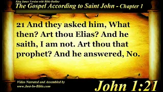 The Gospel of John Chapter 1 - Bible Book #43 - The Holy Bible KJV Read Along Audio/Video/Text