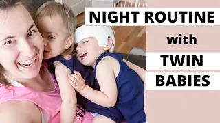 NIGHT TIME ROUTINE WITH TWIN TODDLERS/BABIES | DAY IN THE LIFE STAY AT HOME MOM | TWIN MOM