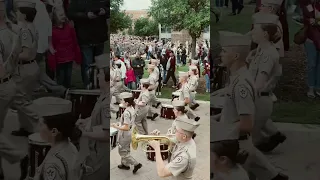 Fightin’ Texas Aggie Band steps off for first pass Final Review 2023. #aggieband #tamu #shorts