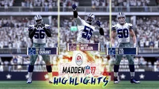 Madden 17 Online Highlights - NE @ DAL - ELITE Cowboys Defense