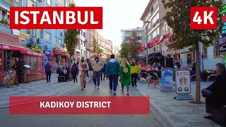 Istanbul Kadikoy District Walking Tour 21 November 2021|4k UHD 60fps