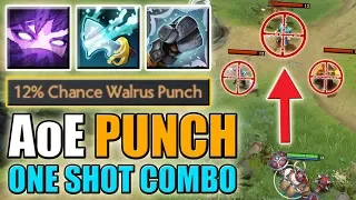 Multiple Walrus PUNCH! - AoE One Shot [Tidebringer splash Abuse] Dota 2 Ability Draft