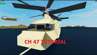 Chinook Tutorial | Roblox Plane Crazy