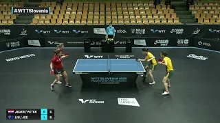 Mateja Jeger/Petra Petek vs Yangzi Liu/Minhyung Jee | WTT Contender Novo Mesto 2021 | WD | Qual