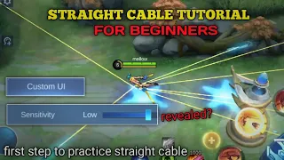 FANNY BEGINNER STRAIGHT CABLE TUTORIAL 2022 EP. 1 | BEST SETTINGS FOR STRAIGHT CABLE -MLBB